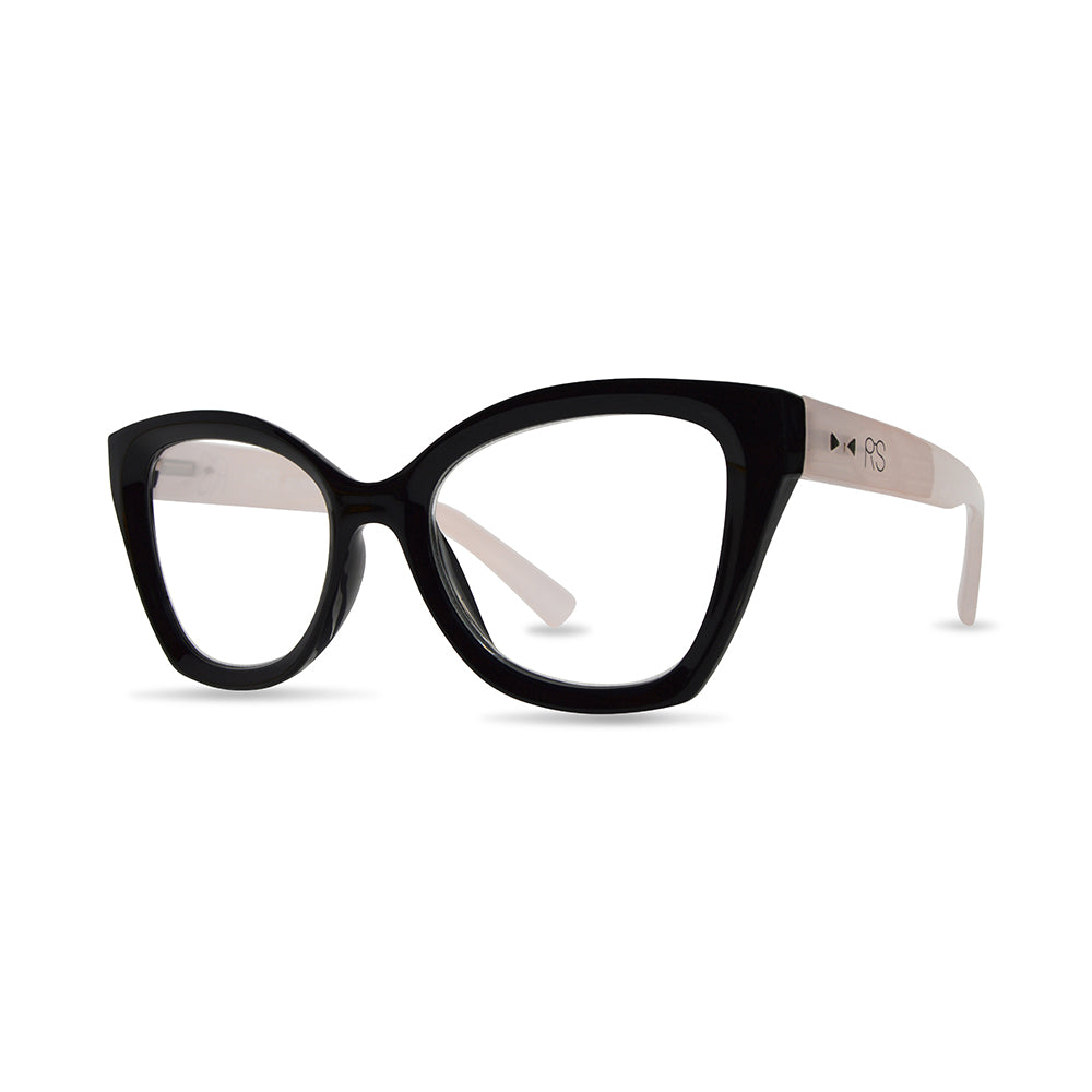 RS Eyeshop Black/Pink Readers