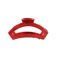 Teleties Open Red Glitter Medium Hair Clip