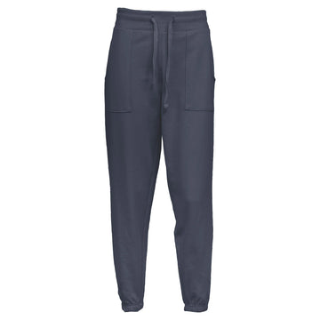 Royce Truesdale Ankle-Length Pocketed French Terry Joger Pant - Denim