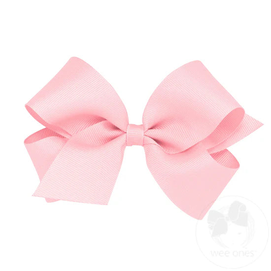 Wee Ones Medium Bow- Light Pink