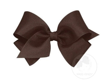 Wee Ones Mini Bow- Brown