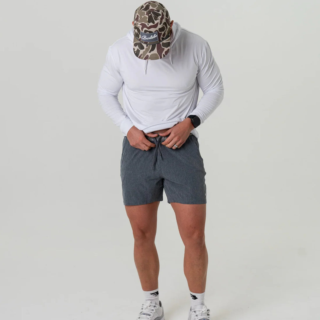 Burlebo Athletic Short - Grizzley Grey/Classic Deer Camo Liner