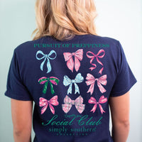 Simply Southern Hair-tie Navy SS Tee