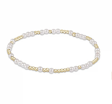 Enewton Hope Unwritten 3mm Bead Bracelet-Pearl