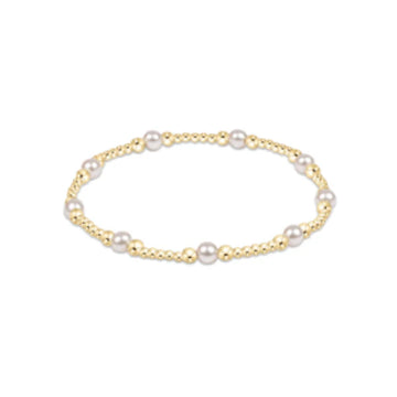 Enewton Classic Purpose Pattern 4mm Bead Bracelet - Pearl