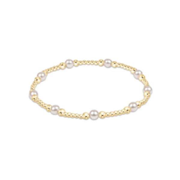 Enewton Classic Purpose Pattern 4mm Bead Bracelet - Pearl