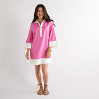 Caryn Lawn Carrie Dress Hot Pink O/S