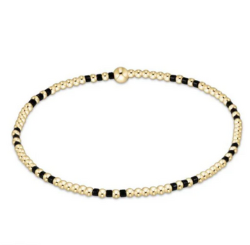 Enewton Hope Joy Pattern 2mm Bead Bracelet- Onyx