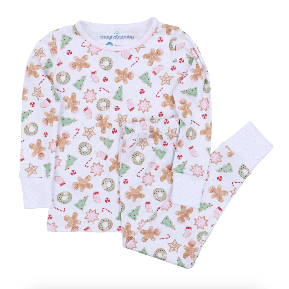 Magnolia Baby Frosted Wonderland Long Pajamas- Pink
