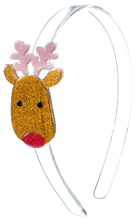 Lilies & Roses Girl's Headband - Reindeer