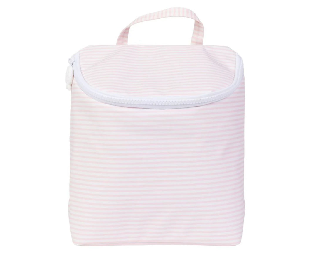 Apple of My Isla Bottle Bag - Pink Stripe