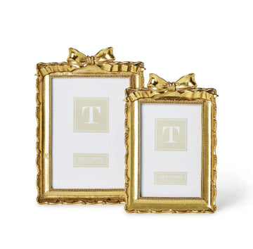 Two's Co Gold Frames with Accent Bow