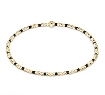 Enewton Gameday Hope Sincerity Pattern 2mm Bead Bracelet - Onyx