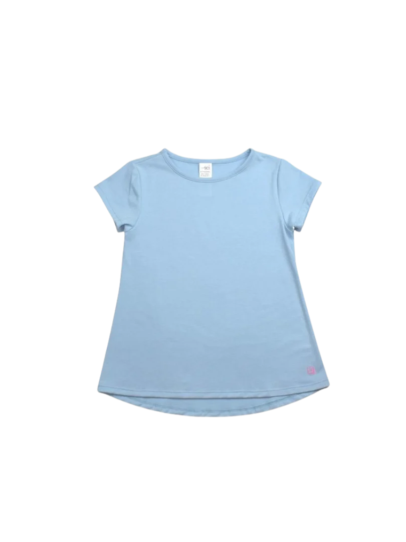 Set Fashion Bridget Basic Tee-Cotton Candy Blue Howdy Happy Fall