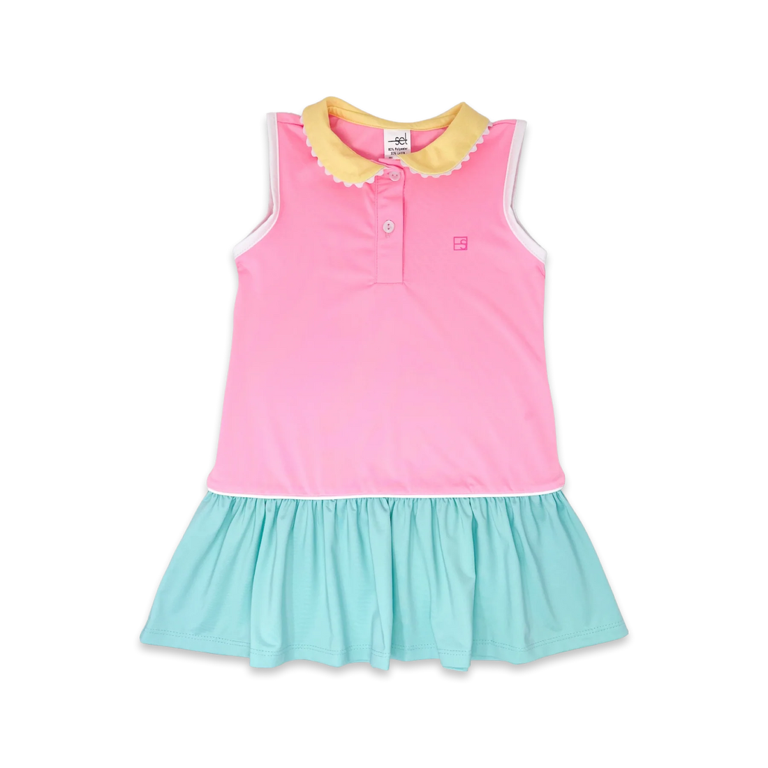 Set Fashion Darla Dress - Flamingo Pink, Totally Turquoise, Luscious Lemonade