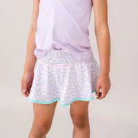 Set Fashion Quinn Skort - Blissful Blooms/Totally Turquiose