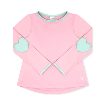 Set Fashion Kylie T LS Shirt - Cotton Candy PInk, Cool Mint