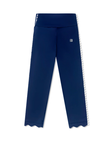 Set Fashion Abigail Legging - Nantucket Navy, Pure Coconut