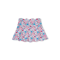 Set Fashion Zoe Scallop Skort - Bloomberry Floral/Power Pink