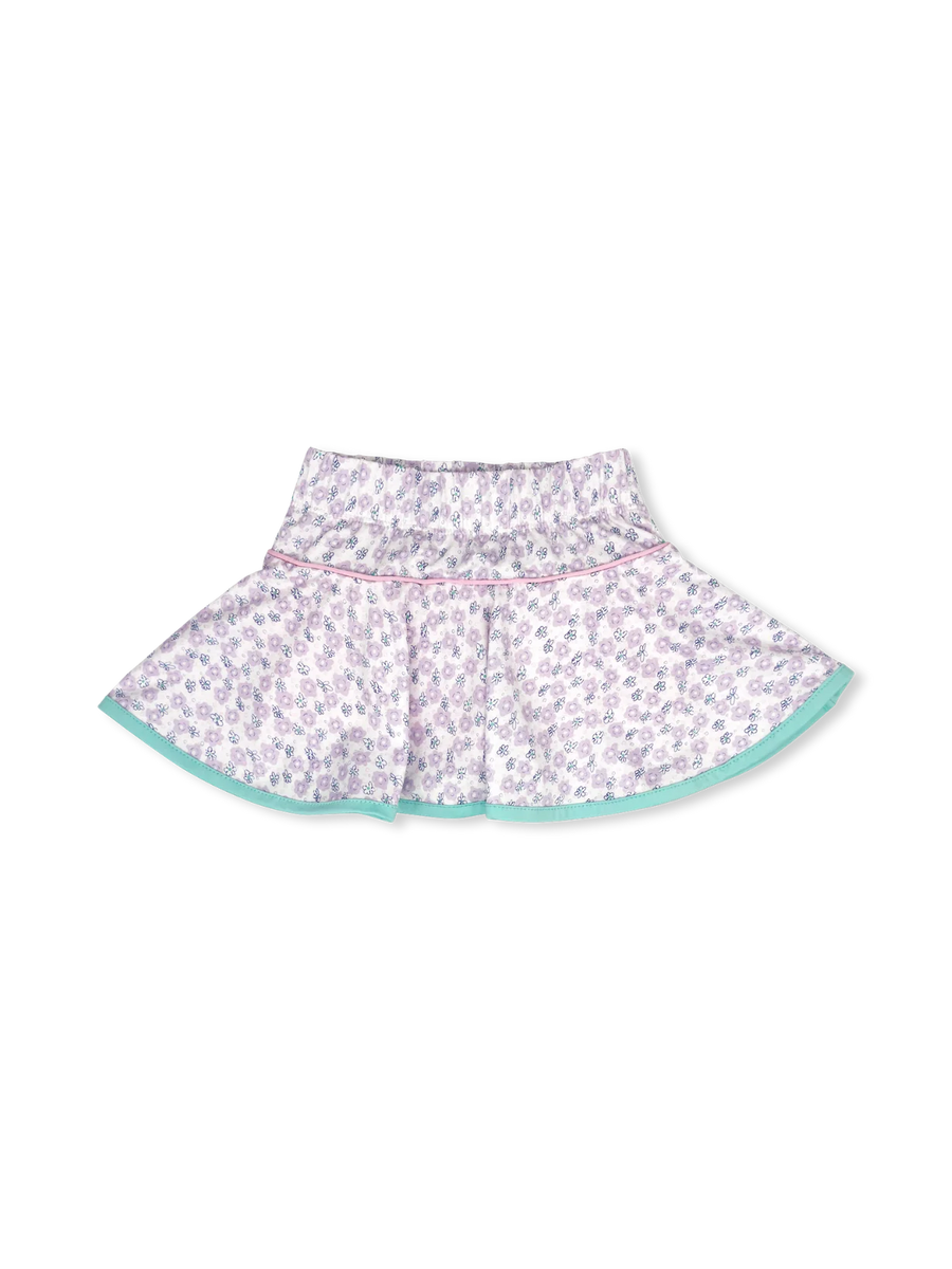 Set Fashion Quinn Skort - Blissful Blooms/Totally Turquiose