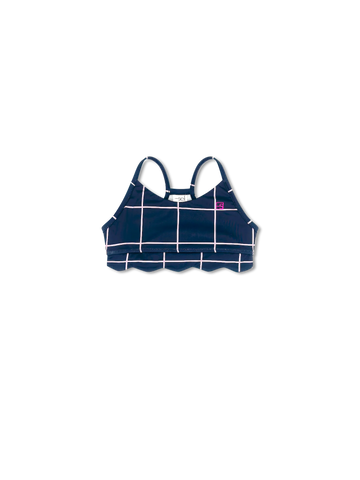 Set Fashion Becca Scallop Bra - Nantucket Navy, Willington Windowpane