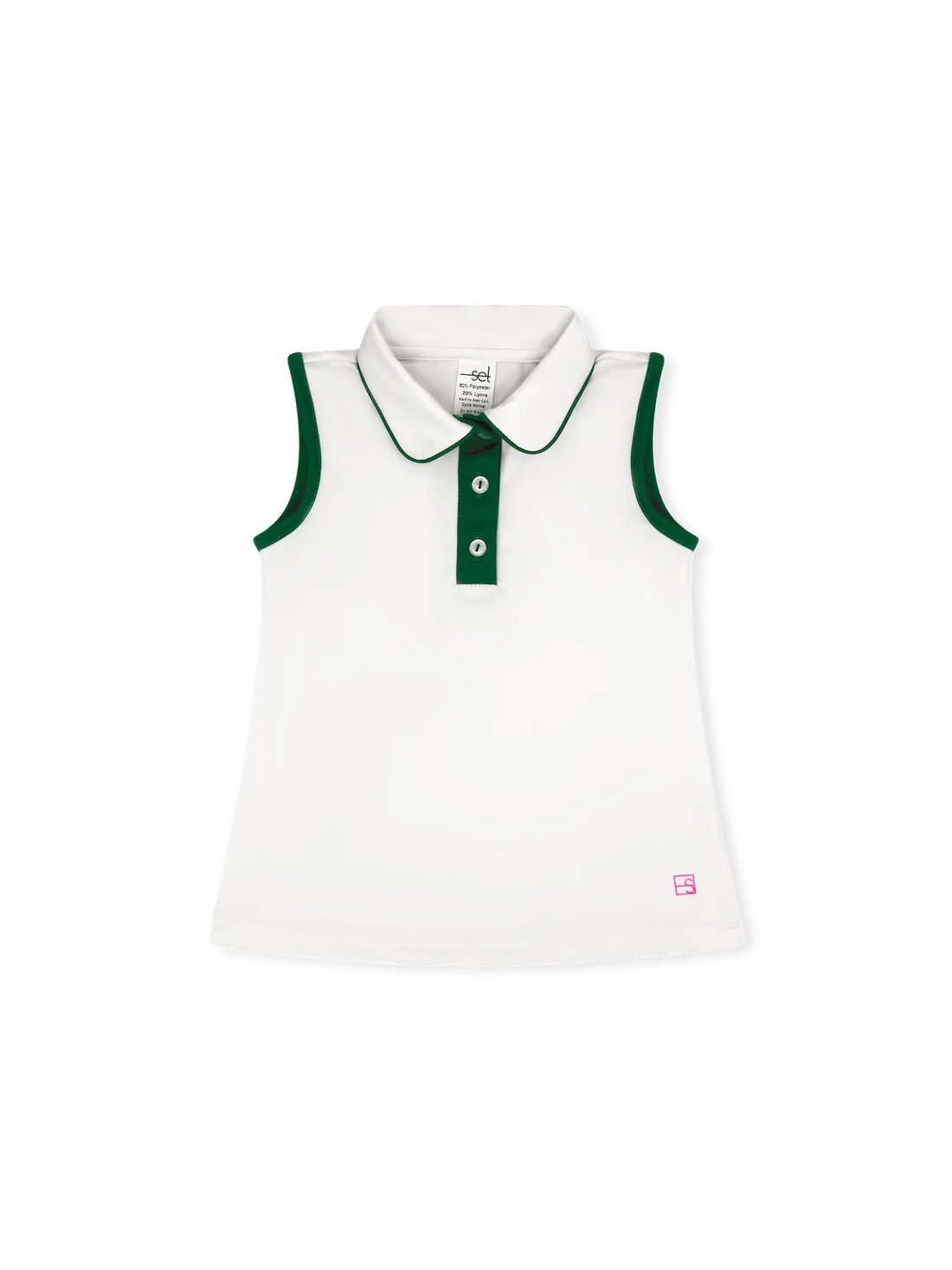 Set Fashion Gabby Tank - Pure Coconut, Augusta Green