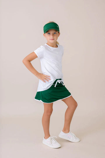 Set Fashion Tiffany Tennis Skort - Augusta Green, Pure Coconut