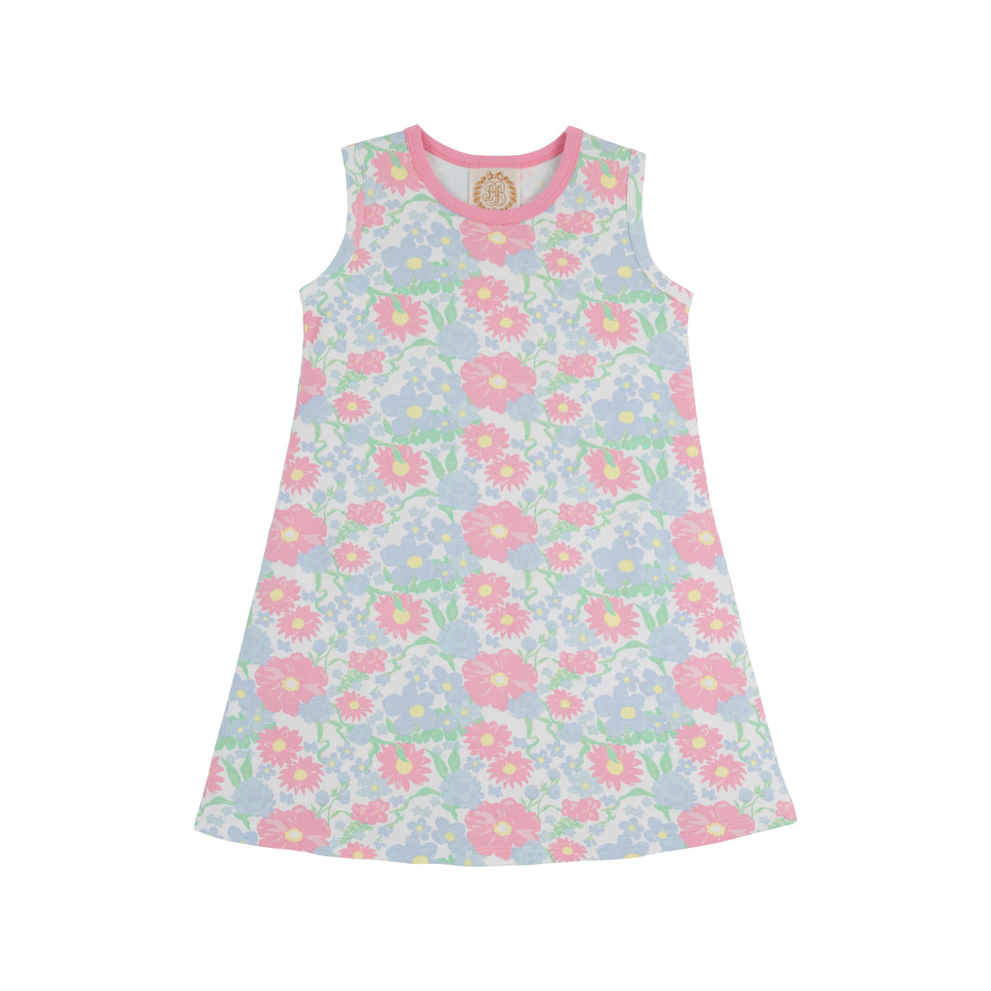 Beaufort Bonnet Sleeveless Polly Play Dress - Cape Cod Clusters/Hamptons Hot Pink