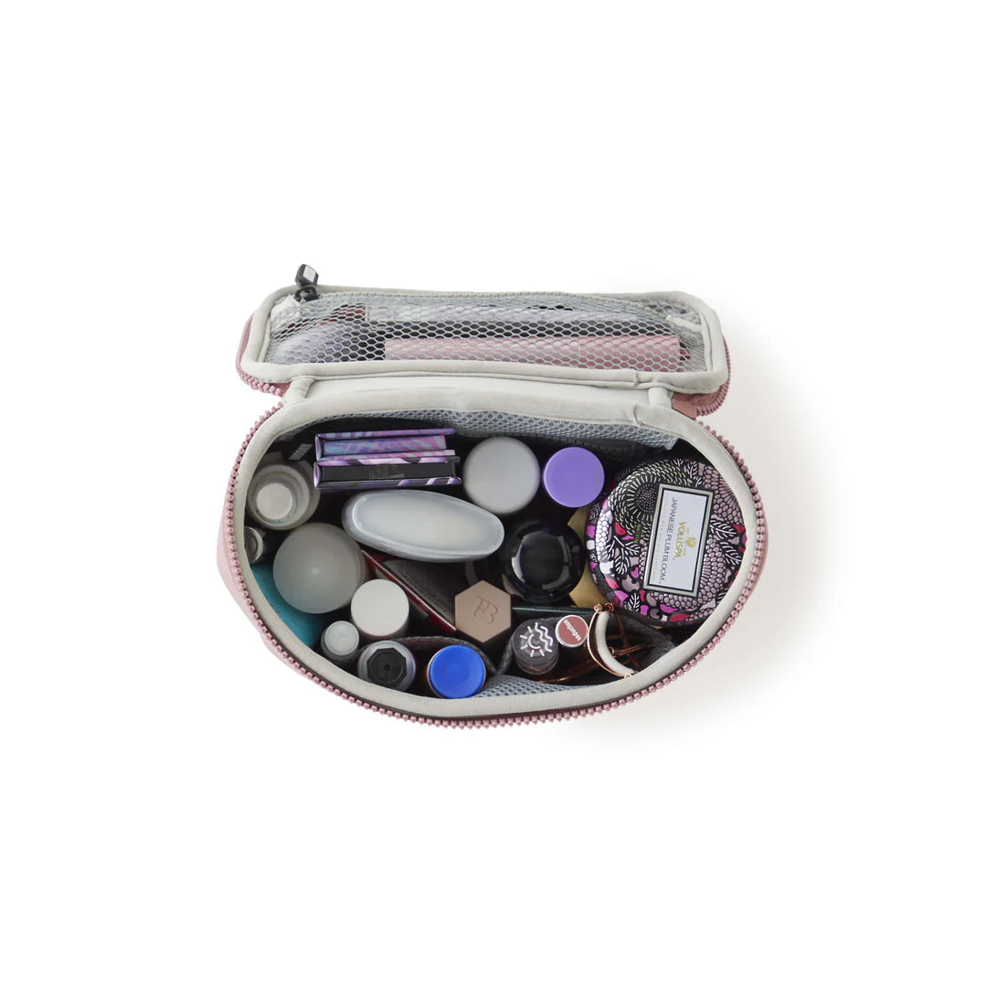 Kusshi Small Train Case- Mauve with Stone Interior
