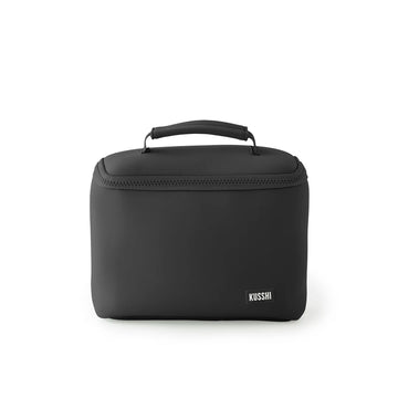 Kusshi Small Train Case- Black with Pink Interior