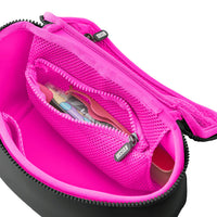 Kusshi Small Train Case- Black with Pink Interior
