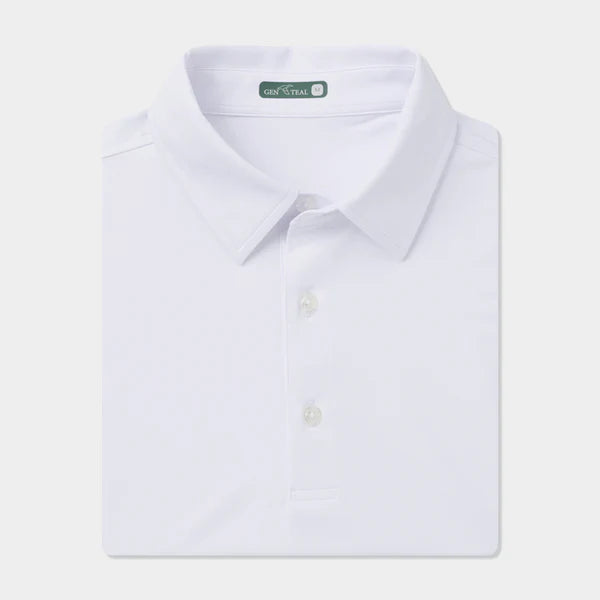 GenTeal Solid Performance Polo - White