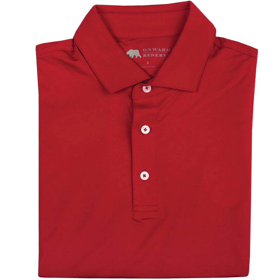 Onward Reserve Solid Performance Polo-Red