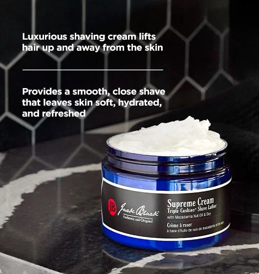 Jack Black Supreme Cream Triple Cushion Shave Lather - 6oz