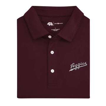 Onward Reserve Solid Performance Polo- Maroon