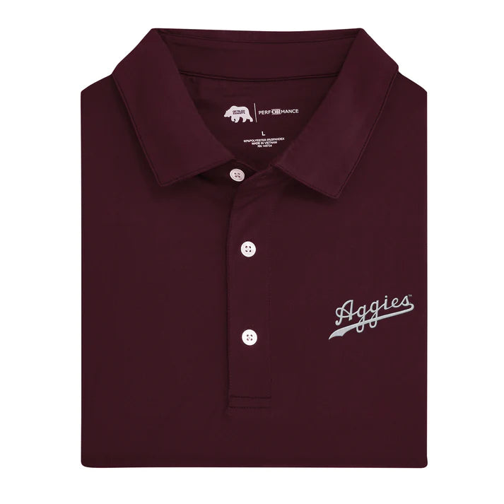 Onward Reserve Solid Performance Polo- Maroon