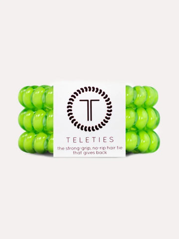 Teleties Large Hair Ties- Lime