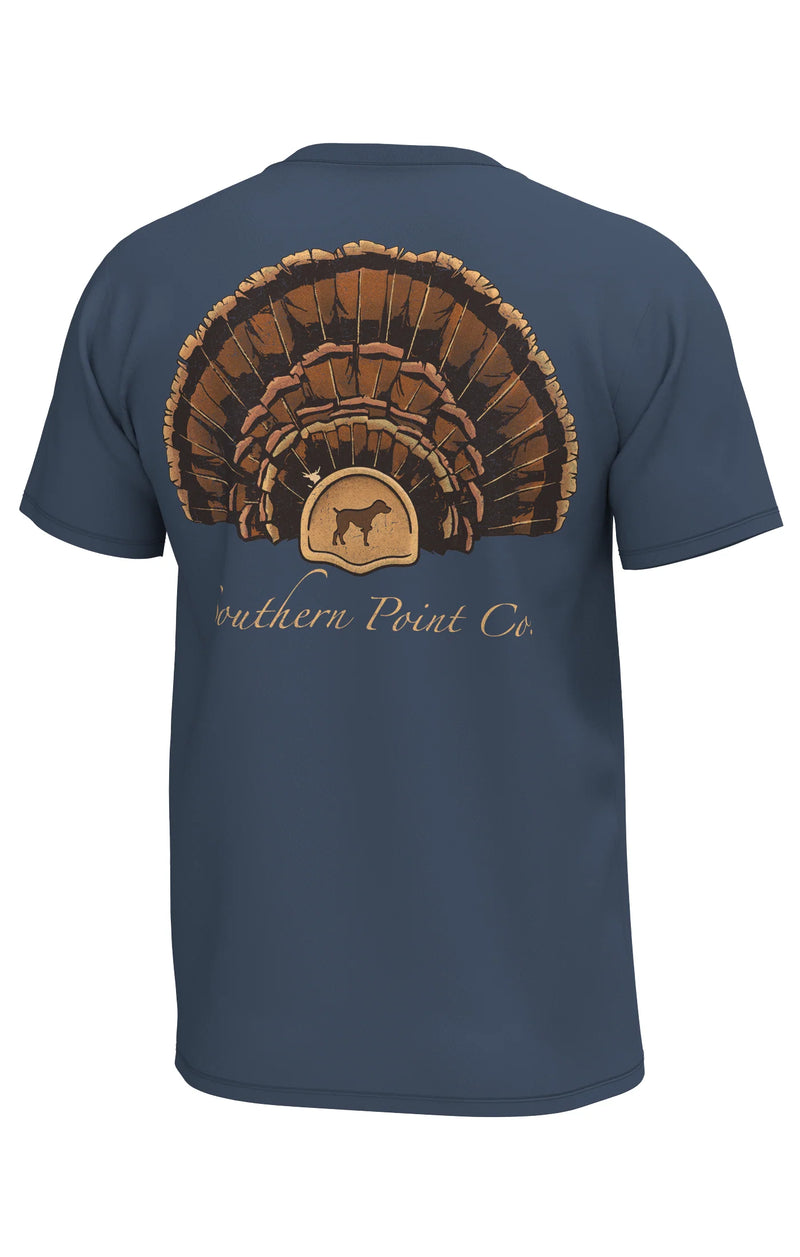Southern Point Co. Youth Turkey Fan Short Sleeve Pocket Tee