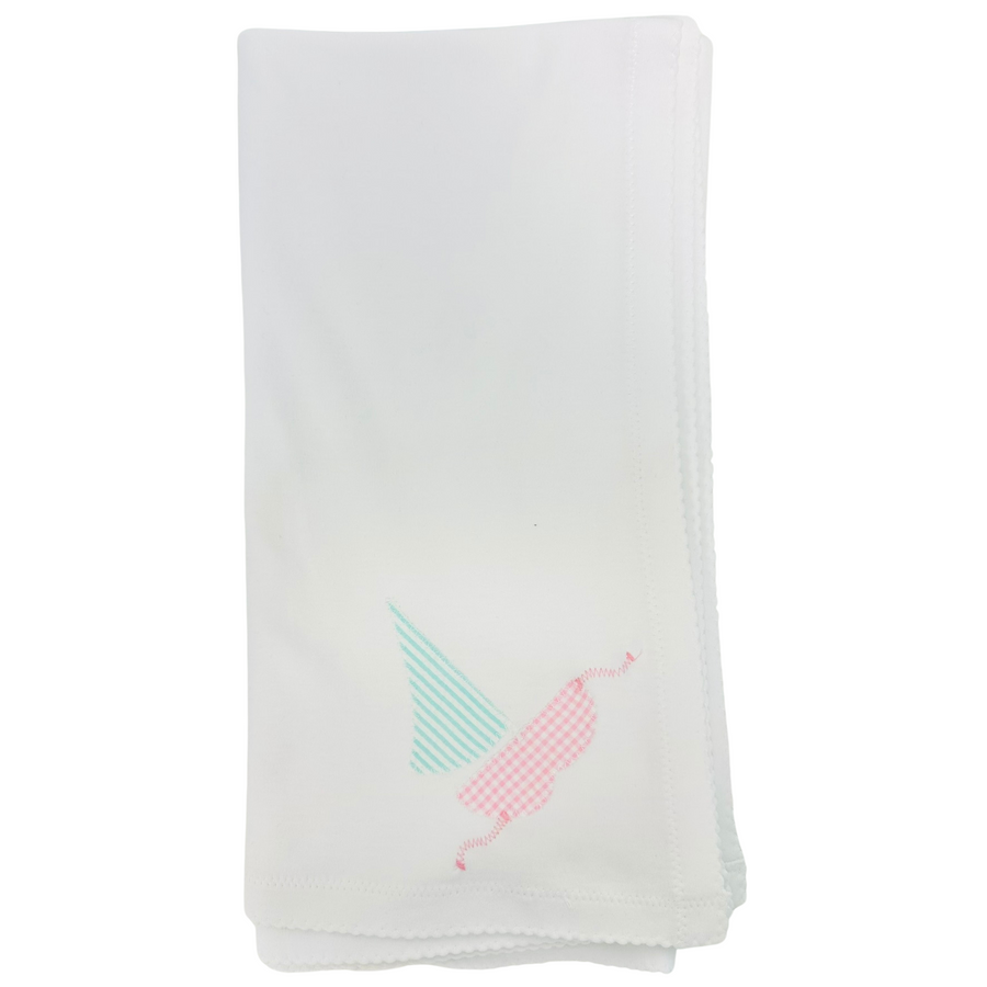 JJ Pima Pink Sailboat Blanket