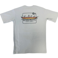 Southern Point Youth Trout Boat SS Grey Shirt