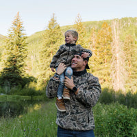 Burlebo Youth Sherpa Full Zip Jacket - Rocky Mountain Camo