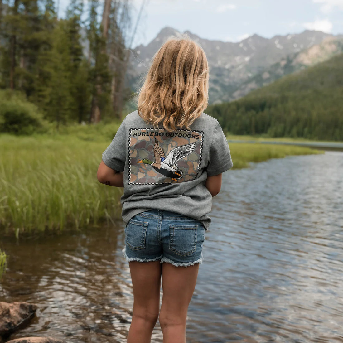 Burlebo Youth Mallard Duck Stamp Short Sleeve Tee