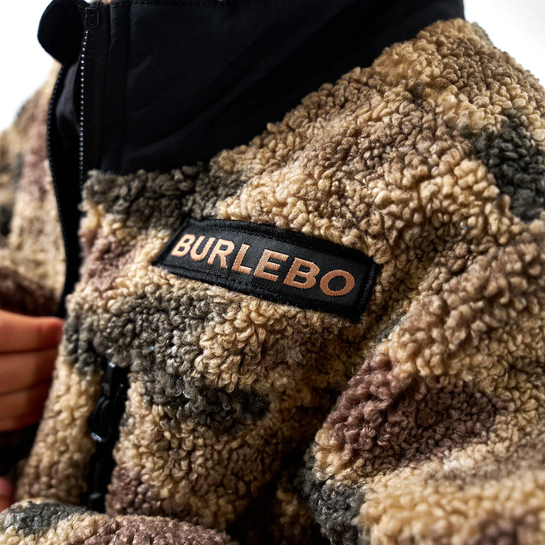 Burlebo Youth Sherpa Full Zip Jacket - Rocky Mountain Camo
