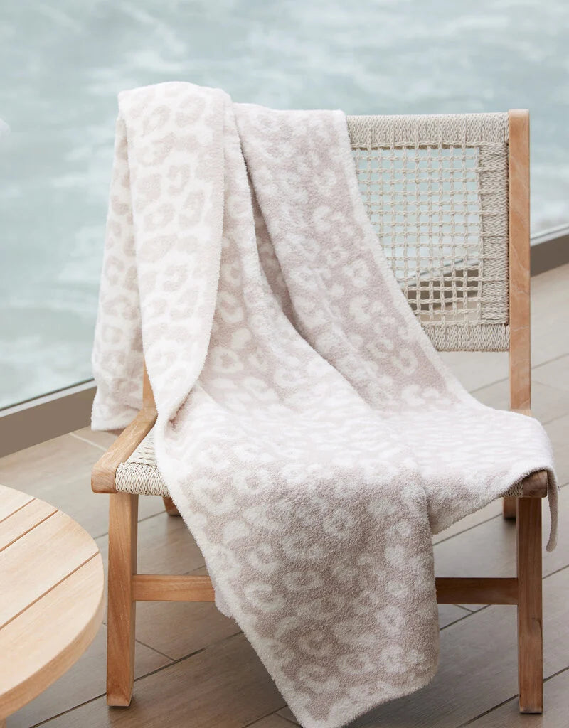 BareFoot Dreams CozyChic Barefoot In The Wild Throw - Cream/Stone