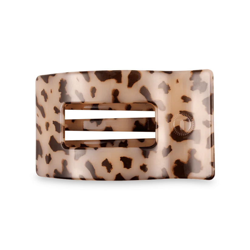Teleties Blonde Tortoise Medium Flat Rectangle Hair Clip
