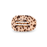 Teleties Blonde Tortoise Small Flat Round Hair Clip