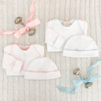 Beaufort Bonnet Darling Debut Set - Worth Avenue White/Palm Beach Pink