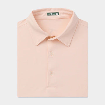 GenTeal Heathered brrr Performance Polo - Peach