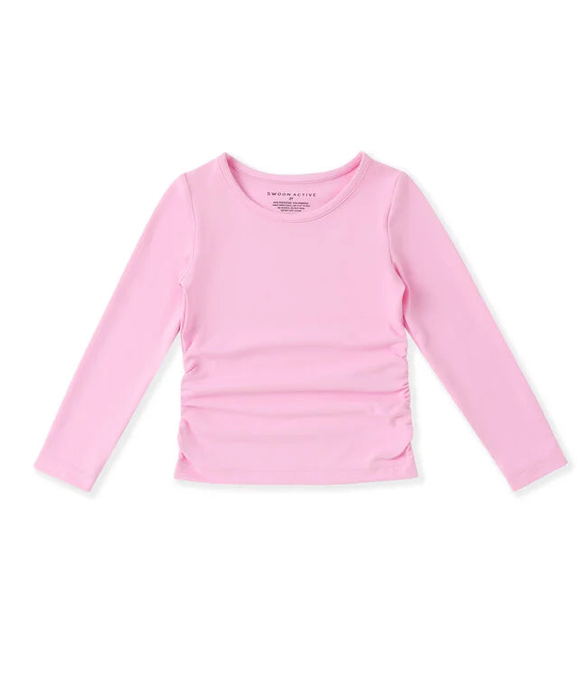 Swoon Kids Bubblegum Pink Ruched Top