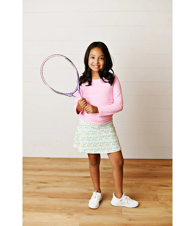 Swoon Kids Bubblegum Pink Ruched Top